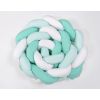 Protector de Cuna Knot Bumper XXL My Sweet Baby en Blanco y Menta - imagen 2