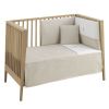 Jgo 2 Pcs.colcha I-v. Cuna 60 Lino Rosa 60x120x3 Cm - Cambrass