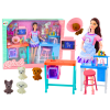 Set de Muñeca Veterinaria con Muebles y Accesorios para Mascotas