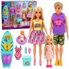 Set de muñecas Familia Anlily Surfistas con accesorios de playa