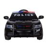 Coche eléctrico de policía Lean cars con carrocería negra y acabado policial
