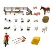 Set de granja con tractor, establo y animales 44 piezas - imagen 3