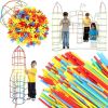 Blocks de Straws Kruzzel - Set de 408 Piezas para Niños