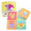 Alfombrilla de Puzzle Educativa Suave EVA Animales 9 Piezas