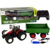 Tractor RC con Remolque 1:24 Rojo Verde