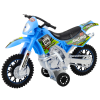 Motocicleta de Cross Off-Road Azul con Luces y Sonidos