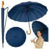 Sombrilla automática grande con cubierta de hombro azul marino 115 cm