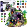 Bloques magnéticos Pixels de Lean toys mostrando colores vibrantes.