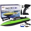 Barco de motor teledirigido verde R/C 2.4G 20-25km/h