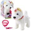 Perro Interactivo con Lazos que Camina y Ladra - Blanco