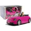 Muñecas con Coche Deportivo Coupé Sonido y Luces 43 cm Rosa