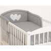 Protector de Cuna My Sweet Baby - Corazones Anthracite