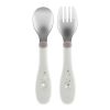 Cubertería de Metal Chicco para Bebés - 18 meses en Gris