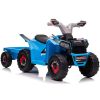 Quad Bike Azul Eléctrico con Remolque XMX630T