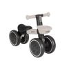 Correpasillos infantil Kikkaboo Blinky marfil de aluminio, vista frontal con ruedas luminosas
