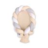 Nido trenzado 2 en 1 My Sweet Baby - Blanco, gris y beige