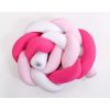 Protector de Cuna Knot Bumper My Sweet Baby - Rosa y Blanco - imagen 2