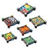Juego de Mesa 7 en 1: Damas, Serpientes y Escaleras
