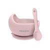 Cuenco de silicona con ventosa y cuchara Kikkaboo Yummy Rosa