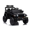Jeep Rubicon DK-JWR558 negro con luces encendidas