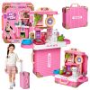 Maletín veterinario de Lean toys con gatos y accesorios de cuidado.