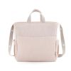 Bolso maternal boho Cloe rosa 16x43x37 cm