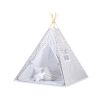 Tipi para Niños My Sweet Baby con Plumas Decorativas - Chevron Gris - imagen 3