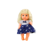 Muñeca con vestido azul marino y sonido de bebé