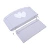 Protector de Cuna My Sweet Baby XXL Corazones Blancos y Grises - imagen 2