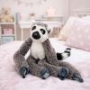Peluche Lemurito Suave con Velcro para Colgar 35cm