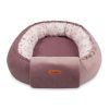 Nido de Bebé Reversible Velvet Bloom Rosa 80x45 – Cocoon Ajustable y Acolchado - imagen 3