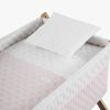 Minicuna Tijera Madera Soft Rosa/natural 55x87x74 Cm - Cambrass - imagen 2