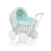 Cochecito de Muñeca Wicker My Sweet Baby con Ropa Mint