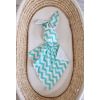 Doudou Conejito de Minky y Algodón My Sweet Baby - Mint Chevron - imagen 3