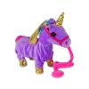 Unicornio Interactivo Mascota Púrpura con Alas Doradas