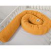 2-in-1 - Baby Nest Quilted - Snake Pillow Bumper - Honey Yellow