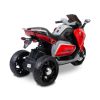 Motocicleta eléctrica infantil Nitro Toyz roja con asiento de ecopiel