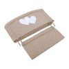Protector de Cuna My Sweet Baby XXL - Corazones en Blanco y Marrón - imagen 2