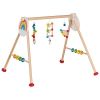 Gimnasio para bebés el iris de Goki con juguetes colgantes y colores atractivos.
