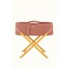 Moses Basket Boho Handmade With Stand - Blush