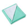 Manta de Cochecito de Bebé Doble Cara My Sweet Baby - Puntos Blancos en Verde Menta - imagen 2