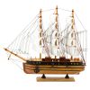 Modelo decorativo de barco velero de tres mástiles 39x36cm