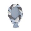 Braided Baby Nest 2 In 1 - Pastel Blue - Gray - Anthracite
