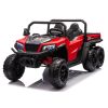 XB-1038A Lean Cars rojo, detalle 6 ruedas EVA y asiento ecopiel