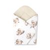 Arrullo Swaddle Bebé Velcro Algodón Osito Beige 75 cm