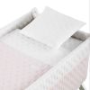 Minicuna Tijera Madera Soft Rosa/bco 55x87x74 Cm - Cambrass - imagen 2