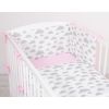 Protectores de Cuna My Sweet Baby - Nubes Gris/Rosa - imagen 2