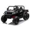 XB-1038A Lean Cars negro, detalle 6 ruedas EVA y asiento ecopiel