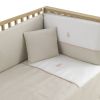 Jgo 2 Pcs.colcha I-v. Cuna 60 Lino Rosa 60x120x3 Cm - Cambrass - imagen 2