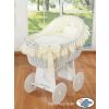 Moisés de Mimbre My Sweet Baby con Ruedas Blanco y Textil Crema - imagen 2